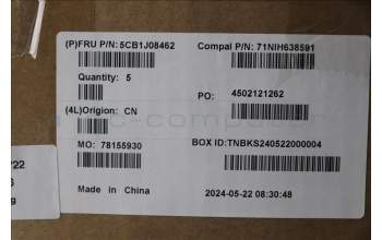 Lenovo 5CB1J08462 COVER UpperCaseASM_RUS C82SD ALCG FPBL