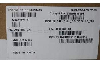 Lenovo 5CB1J08469 COVER UpperCaseASM_ITA C82SD ALCG FPBL