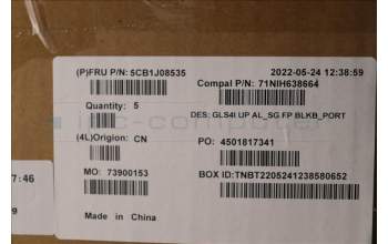 Lenovo 5CB1J08535 COVER UpperCaseASM_POR C82SD ALSG FPBL