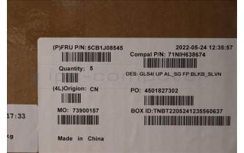 Lenovo 5CB1J08545 COVER UpperCaseASM_SLV C82SD ALSG FPBL