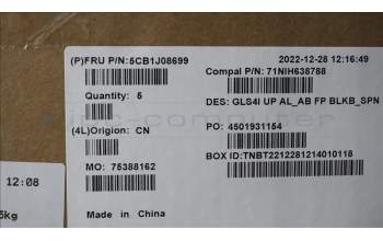 Lenovo 5CB1J08699 COVER UpperCaseASM_SPA C82SD ALAB FPBL