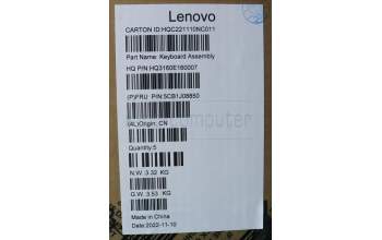 Lenovo 5CB1J08850 COVER Upper Case ASM_ENG H 82SN STGY UMA
