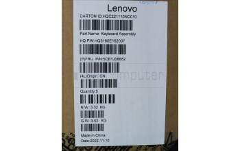 Lenovo 5CB1J08852 COVER Upper Case ASM_FRA H 82SN STGY UMA