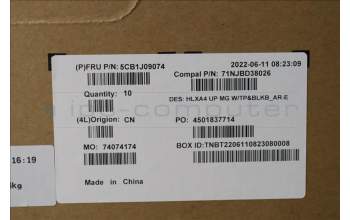 Lenovo 5CB1J09074 COVER Upper Case ASM_ARA C21DH MGBL