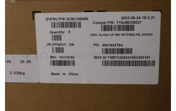 Lenovo 5CB1J09085 COVER Upper Case ASM_NORDIC C21DH MGBL