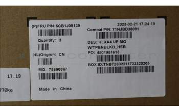 Lenovo 5CB1J09139 COVER Upper Case ASM_HBW C21DH MGNBL