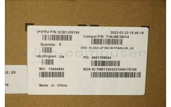 Lenovo 5CB1J09196 COVER Upper Case ASM_ENG C21DJ MGBL