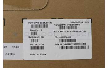 Lenovo 5CB1J09300 COVER Upper Case ASM_THAI C21DJ MGNBL