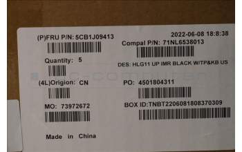 Lenovo 5CB1J09413 COVER Upper Case ASM_ENG C 82SA BLA