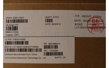 Lenovo 5CB1J10231 COVER Upper Case ASM_HBW L82T0