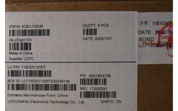 Lenovo 5CB1J10245 COVER Upper Case ASM_TC L82T0