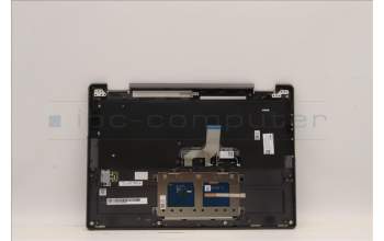 Lenovo 5CB1J11057 C-Cover with keyboard, Italian, Storm Grey, FingerPrint, UK