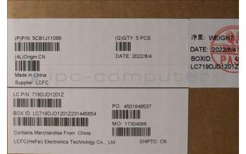 Lenovo 5CB1J11088 COVER Upper Case ASM_JPN L82QF NFPSB