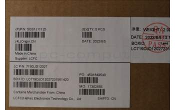 Lenovo 5CB1J11125 COVER Upper Case ASM_GRE L82QF NFPSG