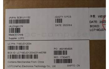 Lenovo 5CB1J11132 COVER Upper Case ASM_SLV L82QF NFPSG