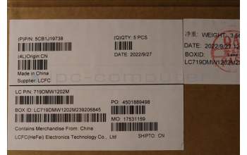 Lenovo 5CB1J19738 C-Abdeckung mit Tastatur, Russisch, Grau, Ohne_Fingerabdruckscanner