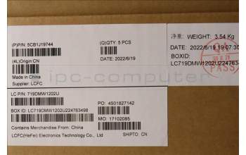 Lenovo 5CB1J19744 COVER Upper Case ASM_NORDIC L82V7 NFPGY