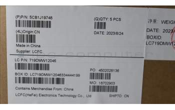 Lenovo 5CB1J19748 COVER Upper Case ASM_SWS L82V7 NFPGY