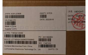 Lenovo 5CB1J23606 COVER Upper Case ASM_NORDIC L82UT CG