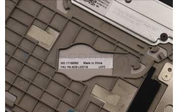 Lenovo 5CB1J23715 C-Cover with keyboard, Czech/Slovakian, Mineral Grey