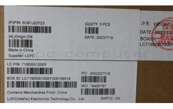 Lenovo 5CB1J23723 COVER Upper Case ASM_FRA/ENG L21EK MGR