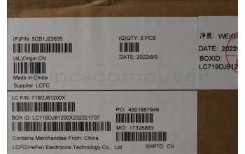 Lenovo 5CB1J23835 COVER Upper Case ASM_UKE L82TK_DT