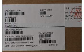 Lenovo 5CB1J30304 COVER Upper Case ASM_FRA/ENGL82TK_UG