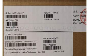 Lenovo 5CB1J30327 LCD Cover L82TK_MLR UG YG