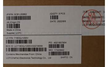 Lenovo 5CB1J30862 COVER Upper Case ASM_GER L82UH FP BL