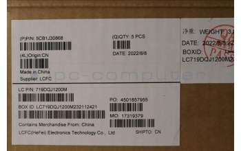 Lenovo 5CB1J30868 COVER Upper Case ASM_ITA L82UH FP BL