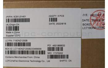 Lenovo 5CB1J31401 COVER Upper Case ASM_POR L82U9 SG