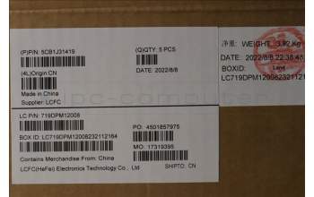 Lenovo 5CB1J31419 COVER Upper Case ASM_FRA L82TD