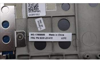 Lenovo 5CB1J31472 COVER Upper Case ASM_NORDIC L82UG OG_RGB