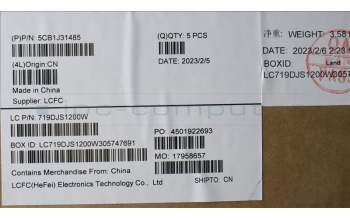 Lenovo 5CB1J31485 COVER Upper Case ASM_BEL L82UG OG_WH