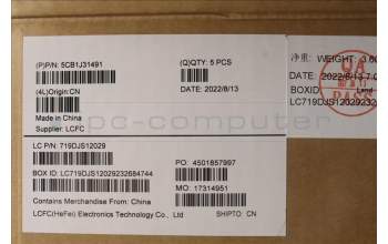 Lenovo 5CB1J31491 COVER Upper Case ASM_USA ENG L82UG OG_WH