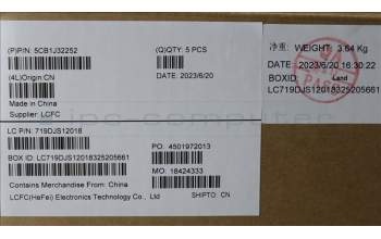 Lenovo 5CB1J32252 COVER Upper Case ASM_BEL L82UG SG_RGB