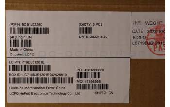Lenovo 5CB1J32260 COVER Upper Case ASM_FRA L82UG SG_RGB