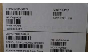 Lenovo 5CB1J32272 COVER Upper Case ASM_POR L82UG SG_RGB