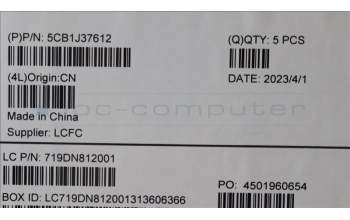 Lenovo 5CB1J37612 COVER Upper Case ASM_GER L82V6 NFP_AB