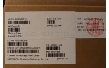 Lenovo 5CB1J37616 COVER Upper Case ASM_NORDIC L82V6 NFP_AB