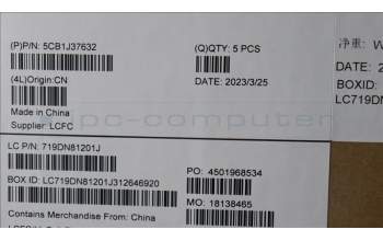 Lenovo 5CB1J37632 COVER Upper Case ASM_ITA L82V6 NFP_CG