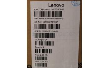 Lenovo 5CB1J38422 COVER Upper Case ASM_SPA H 82UW D VGA