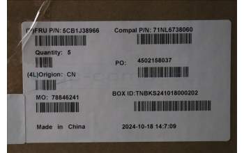 Lenovo 5CB1J38966 COVER UpperCaseASM_CZE/SLK C82SCRGB BLA