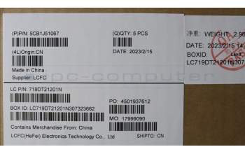 Lenovo 5CB1J51067 COVER Upper Case ASM_SWS L82UU SG