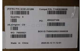 Lenovo 5CB1J51286 COVER UpperCaseASM_ITA C82VG NFP CG