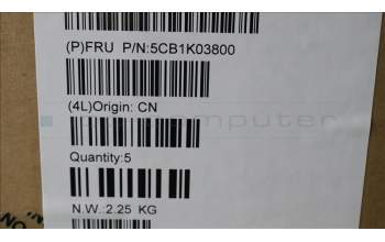 Lenovo 5CB1K03800 COVER Upper Case ASM_SWS H82WUSTGY