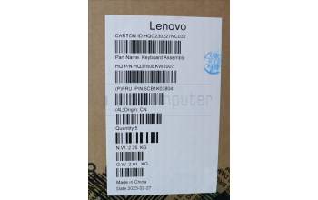 Lenovo 5CB1K03804 C-Cover with keyboard,UK English,Storm Grey