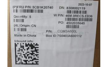 Lenovo 5CB1K20740 COVER Upper Case ASM_EURO ENGW82XX AB BL