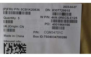 Lenovo 5CB1K20836 COVER Upper Case ASM_BEL W82XX AG