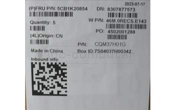 Lenovo 5CB1K20854 COVER Upper Case ASM_POR W82XX SB BL